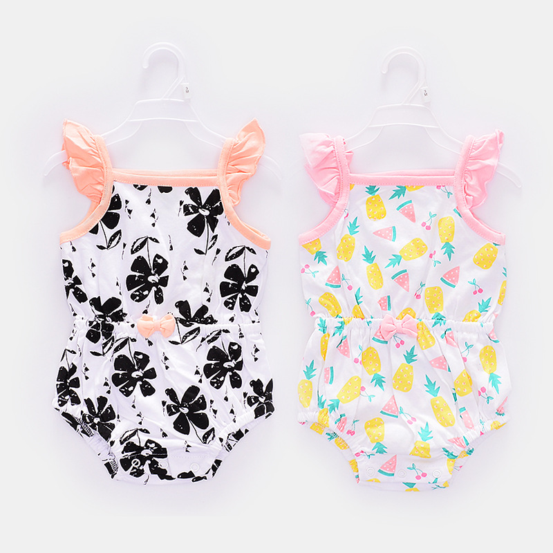 2019 new pattern Sleeveless lace Cake skirt 0-1 baby baby summer clothes Cross border Romper Selling