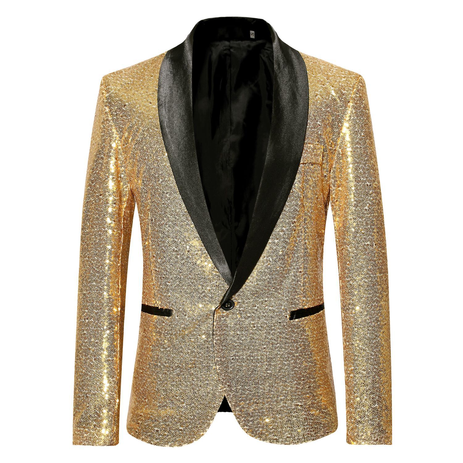 1 Abito con paillettes, abbigliamento da uomo per discoteca, presentatore, presentatore, giacca da studio, taglia europea, all'ingrosso_voghion.com