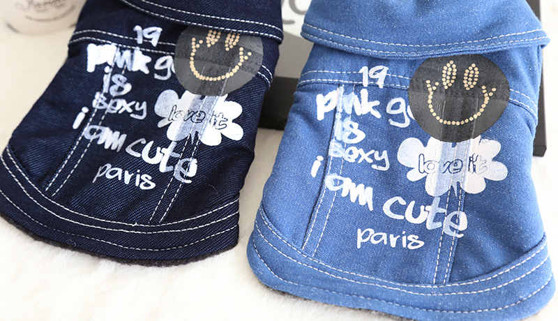 做旧牛仔印花外套