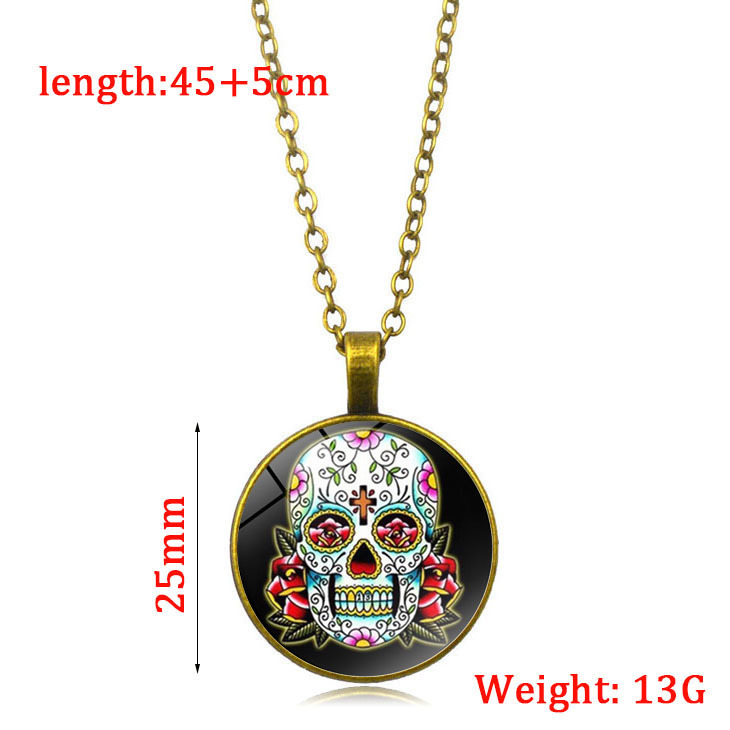 Simple Style Skull Alloy Plating Unisex Pendant Necklace 1 Piece display picture 1