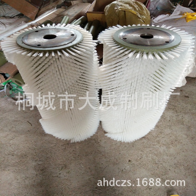 供应尼龙杜邦1010刷丝毛刷辊 波浪形抛光刷辊 高低螺旋式毛刷