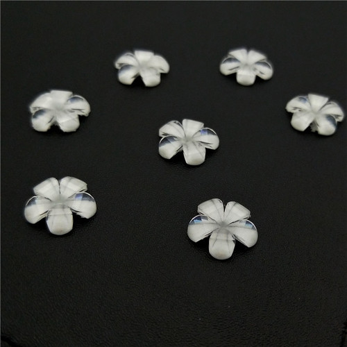 Wholesale resin water drop five-petal flower handmade DIY hairpin hair accessories accessories mobile phone manicure beauty sticker diamond material