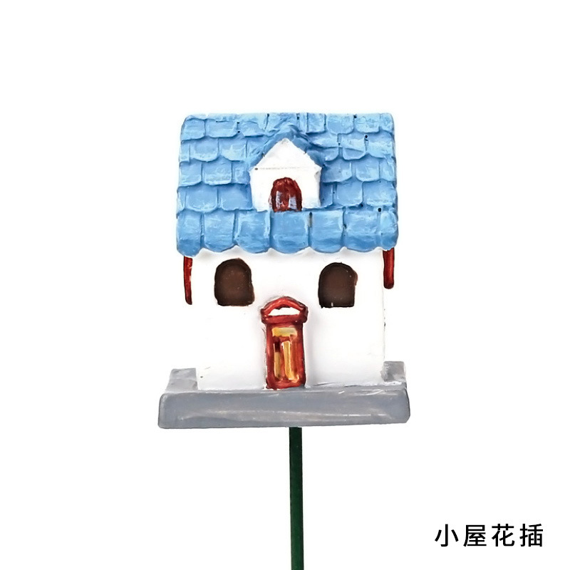 Chậu Cây Resin Que cắm hoa đồng quê cổ tích Zakka, phụ kiện tiểu cảnh và chậu cây mọng nước DIY (RG-282)