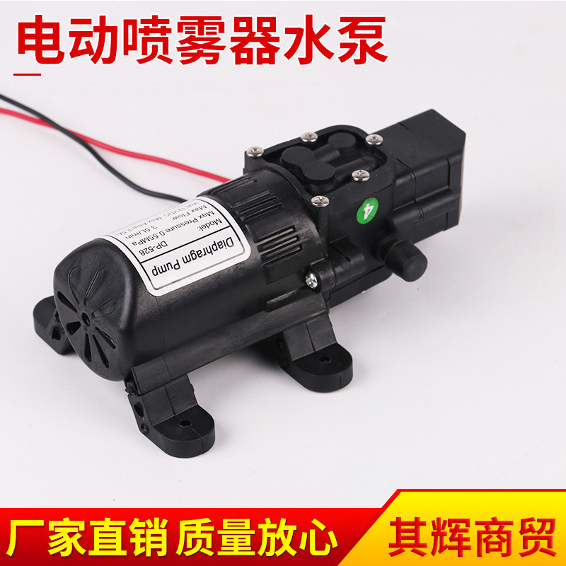 農用打藥電動噴霧器小水泵 12V微型電動隔膜泵 帶螺紋往複泵