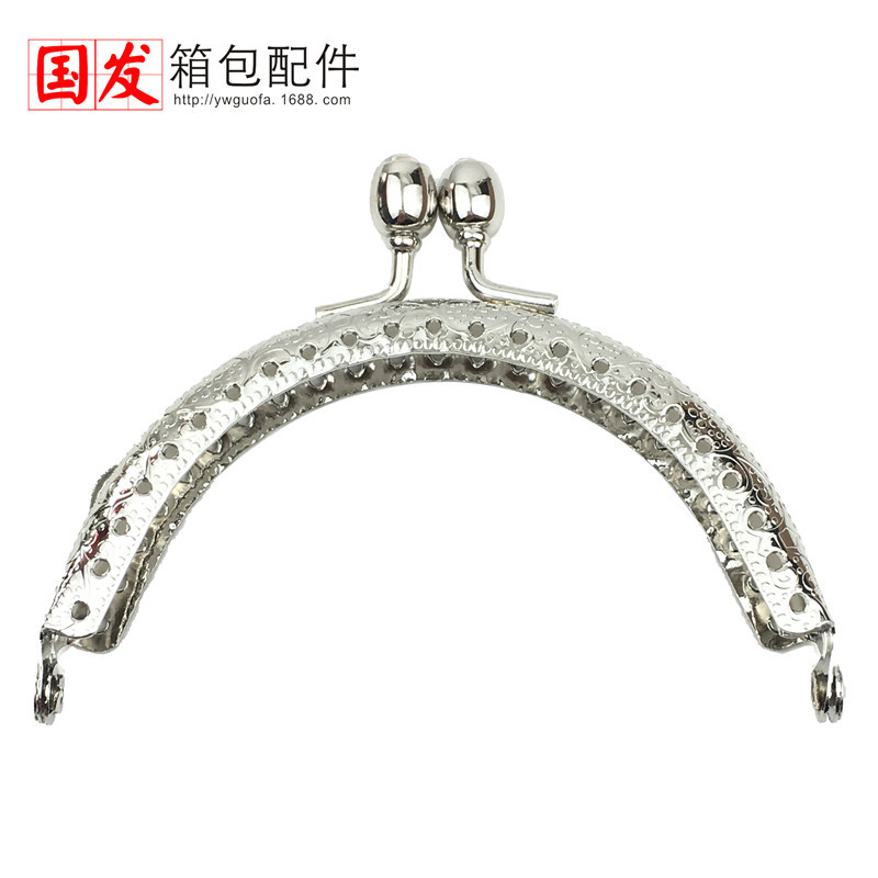 8.5CM semicircular relieve de diamante cabeza de oro taza de vino cabeza accesorios de comercio exterior bolso DIY bolso abrazadera boca mayorista