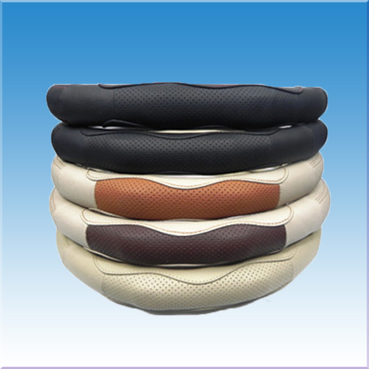 汽车方向盘套真皮头层牛皮把套跨境汽车用品批发一件代发|ms