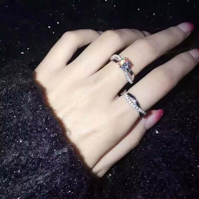 Fashionable trend platinum wedding ring