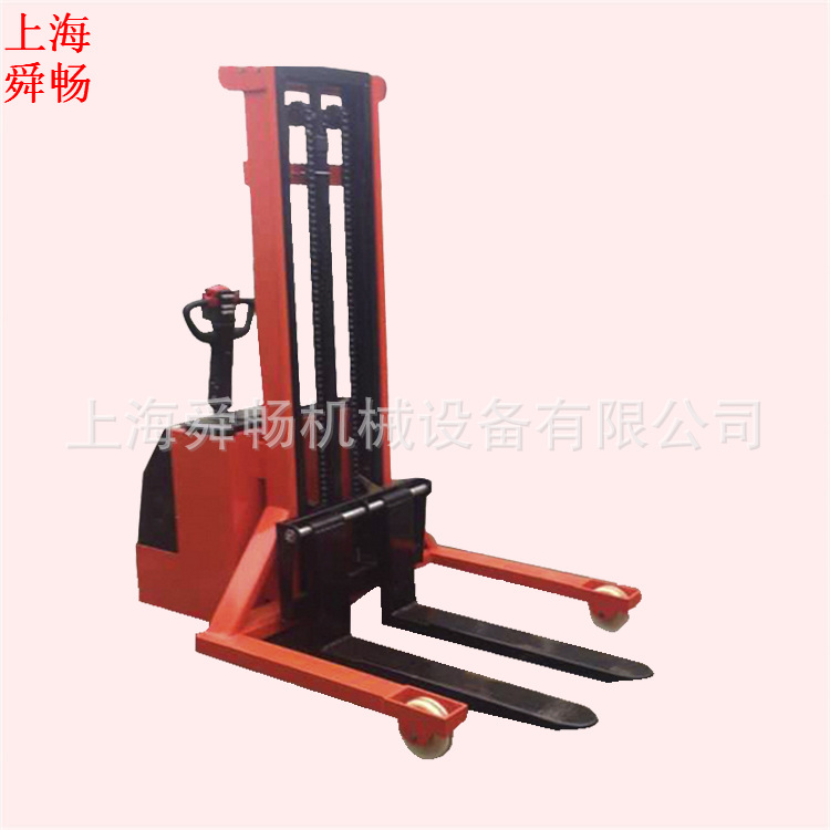 上海电动叉车电动装卸搬运车 内宽1.1M电瓶升高机 全自动堆高机