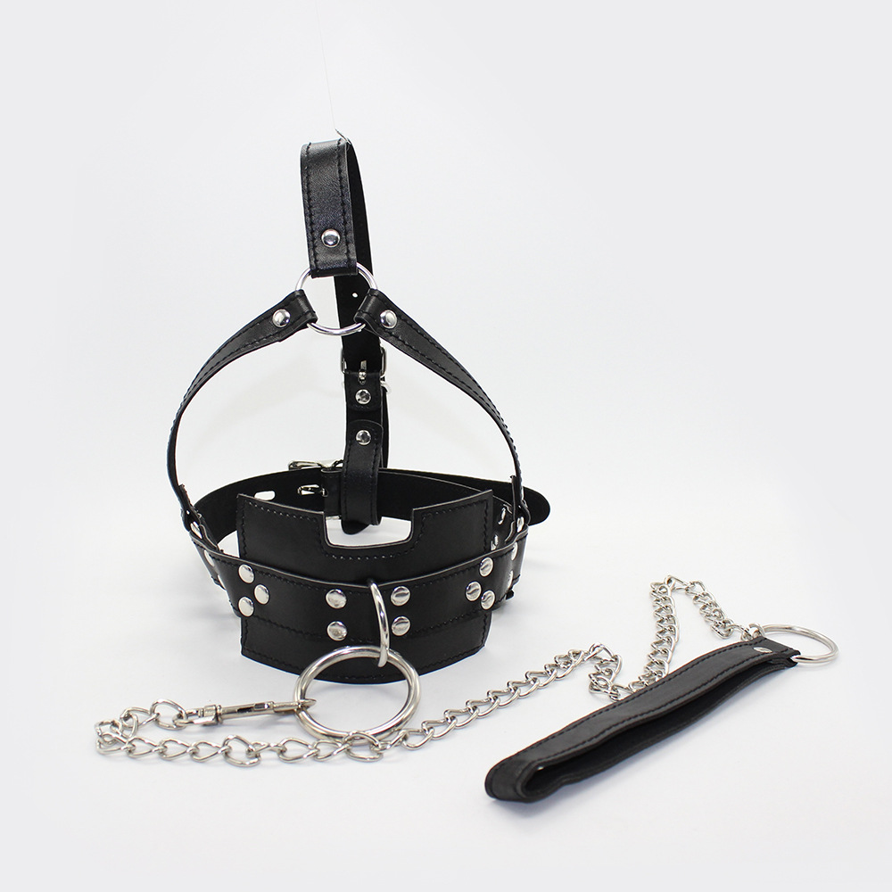 Tienda de la fábrica juguetes sexuales en forma de caballo boca enchufe bola puede ser equipado con cadena de tracción boca enchufe juguetes adultos juguetes alternativos