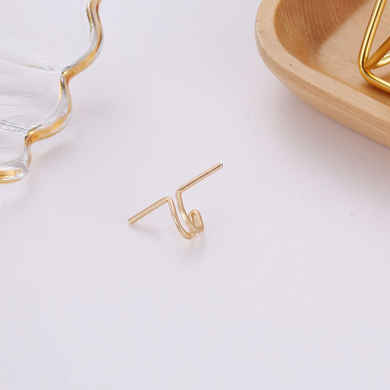 1 Piece Simple Style Geometric Alloy Plating Women's Ear Clips display picture 5