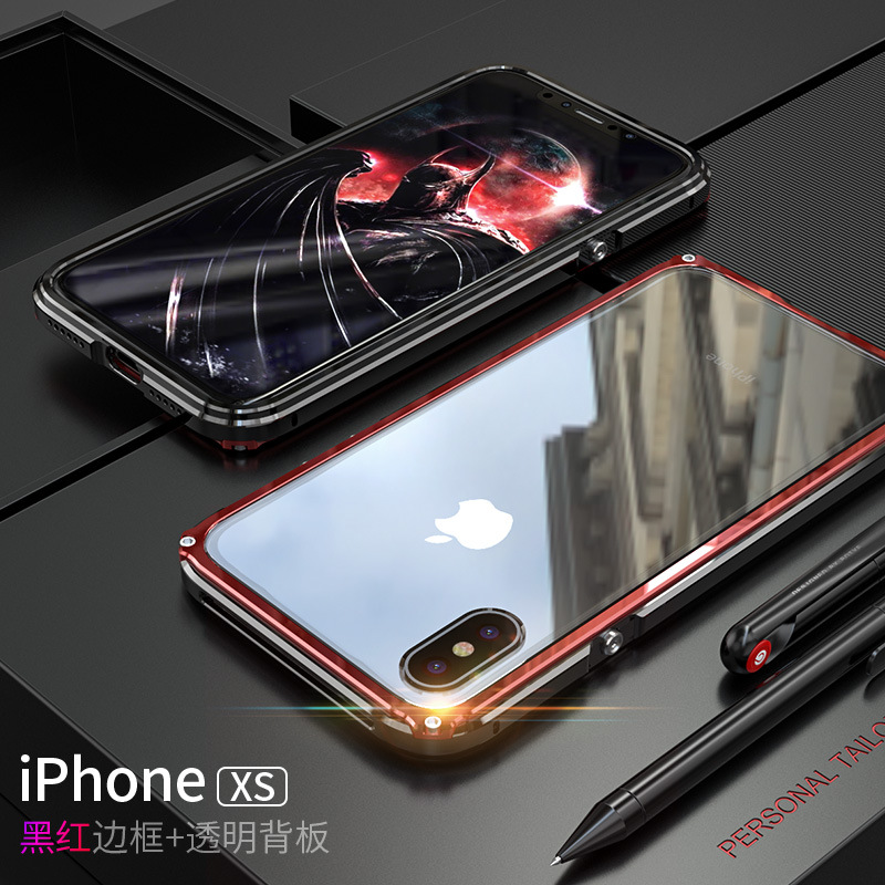 GINMIC Legend Slim Aluminum Metal Bumper Scratch Resistant PC Cover Case for Apple iPhone XS Max & iPhone XR & iPhone XS
