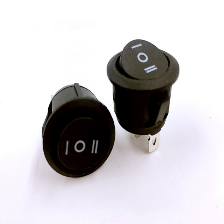 厂家供应；三挡圆形船型开关KCD1-105圆形开关三挡三脚船型开关