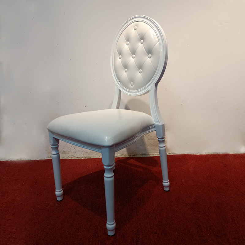 Discount high-grade hotel Banquet chair hardware Metal Banquet chair Restaurant chair Iron art Banquet chair Aluminum chair Chair with back