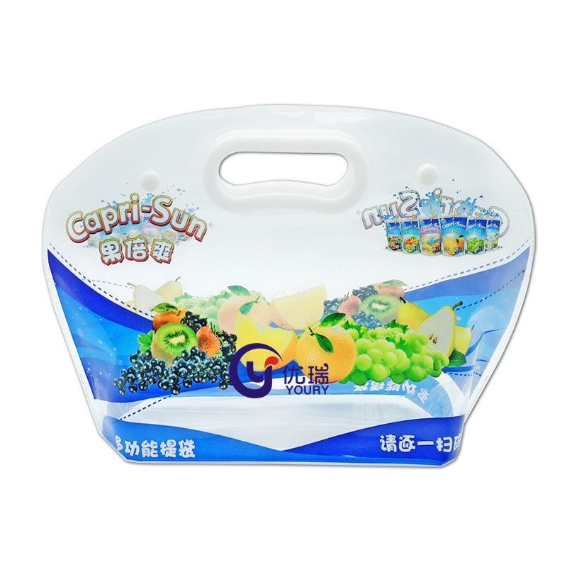 多功能PVC手提袋定制logo 透明PVC水果购物袋 PVC