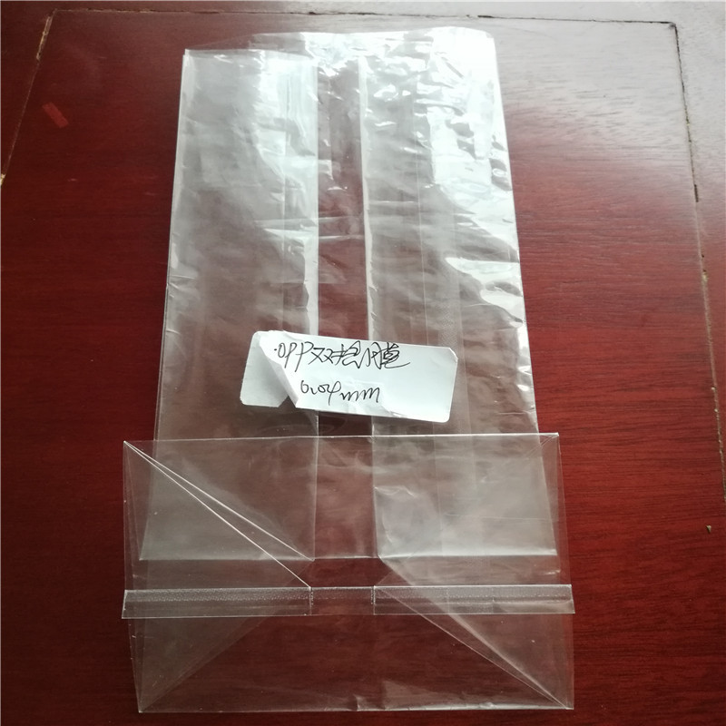 广东底部贴纸卡OPP立体袋可以直立OPP四方方底袋定制客人LOGO