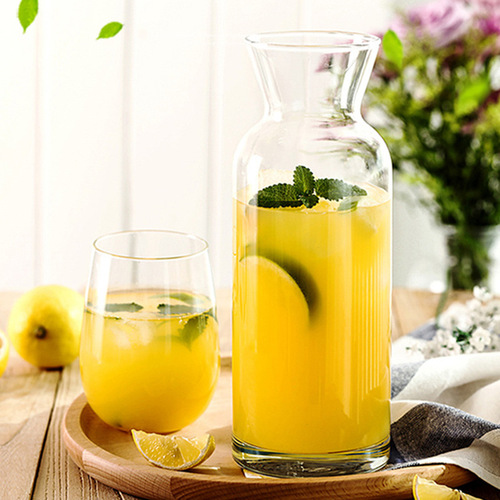 Türkiye imported pasha pastoral glass juice bottle cup ice orange tea beverage pot milk bottle wine dispenser vase