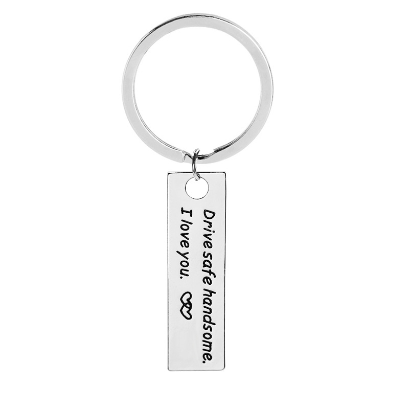 New Style Keychain With Letters Drive Safe Handsome I Love You Wholesale Nihaojewelry display picture 2