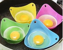 硅胶煮蛋器 4色煮蛋托 硅胶煎蛋器 蒸蛋碗 环保安全蒸蛋器/蛋托