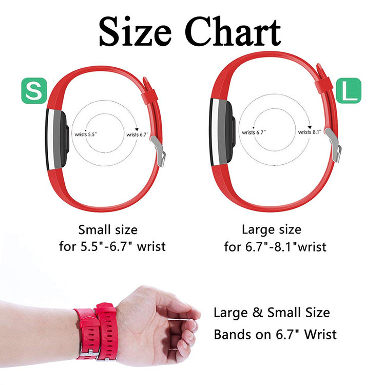fitbit charge 2 smart bracelet wristband official same style checkered silicone replacement strap accessory undefined