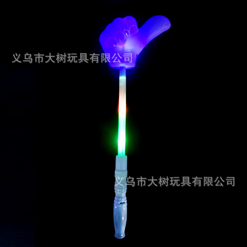 Luminoso Victoria gesto forma Flash Stick pulgar forma palo de luz corona flash palo de juguete al por mayor