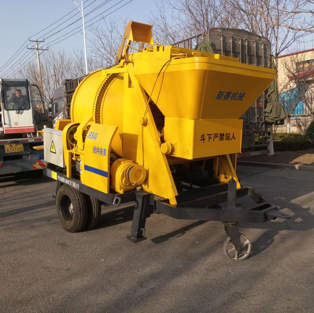 混凝土搅拌泵车 农村施工现场搅拌与输送的混凝土机械 搅拌输送机