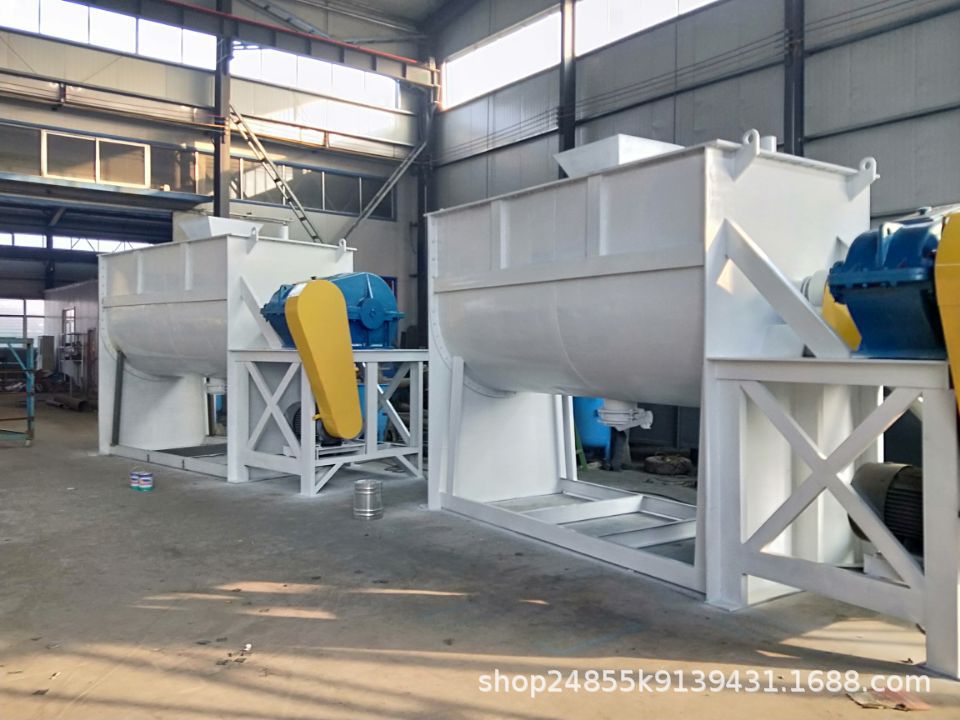 山东莱州2立方干粉搅拌机 卧式不锈钢拌料机 粉体粉末混合机