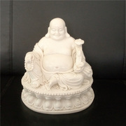 福建厂家直销汉白玉弥勒佛雕像 大肚笑佛雕刻 工艺品办公室摆件