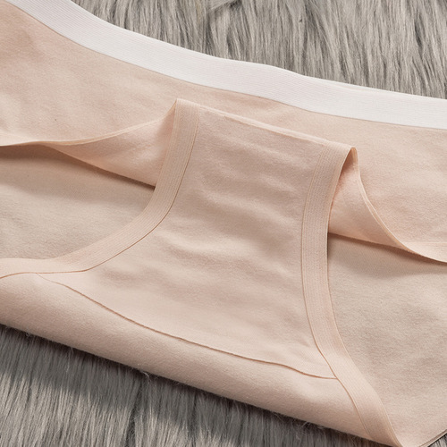 Pure cotton seamless underwear for women, mid-waist butt lift, breathable and comfortable pure cotton crotch underwear for women