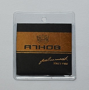 pvc吊牌袋 透明服装领标平口塑料袋子拉链袋背胶袋定做定制厂家