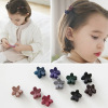 Children's cute hair accessory, small matte hairgrip, crab pin, wholesale, flowered