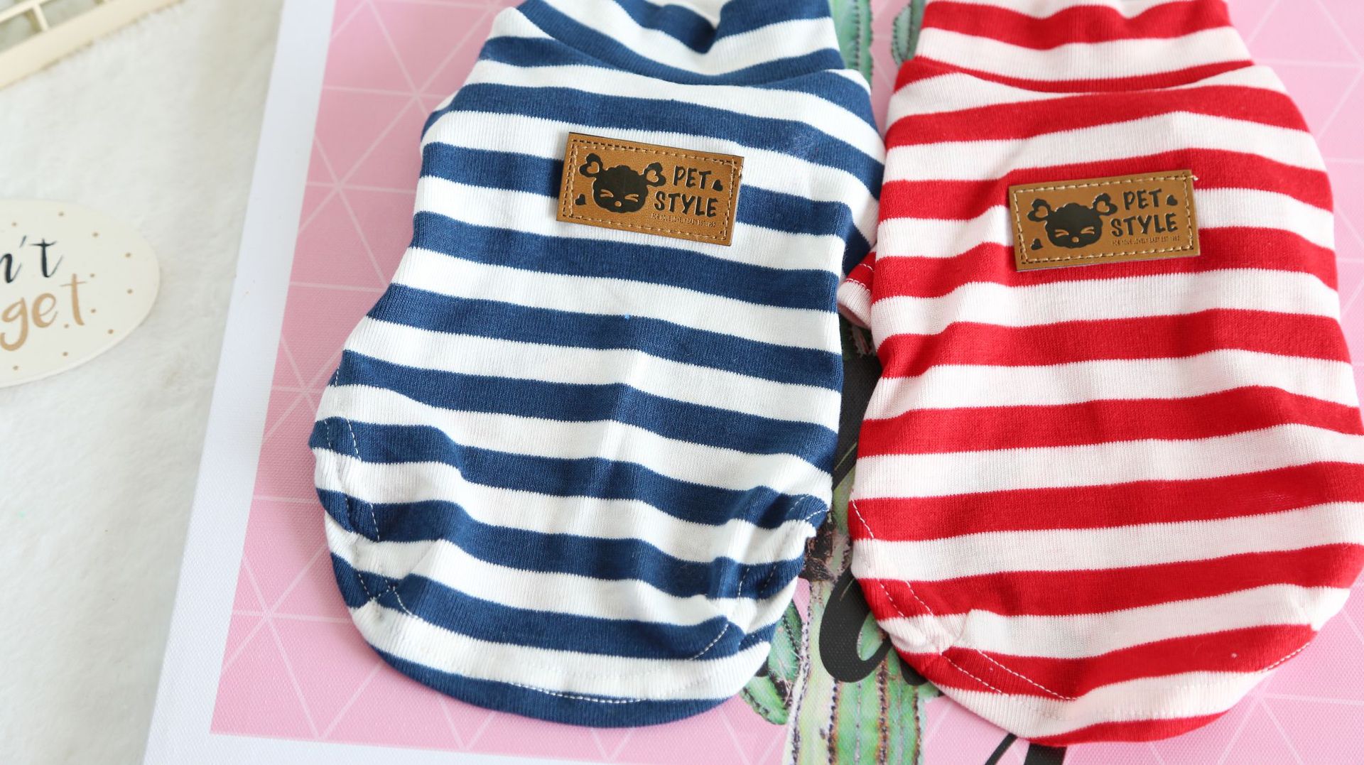 七色宽条纹打底衫