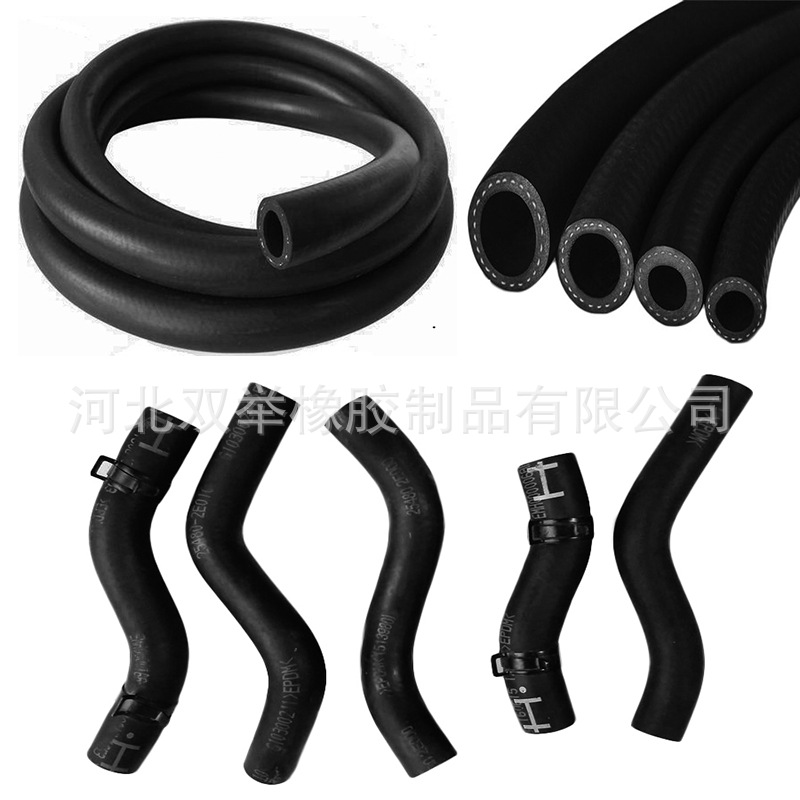 定做EPDM夹线胶管加线高强度黑色橡胶管聚酯纤维线编制光面橡胶管