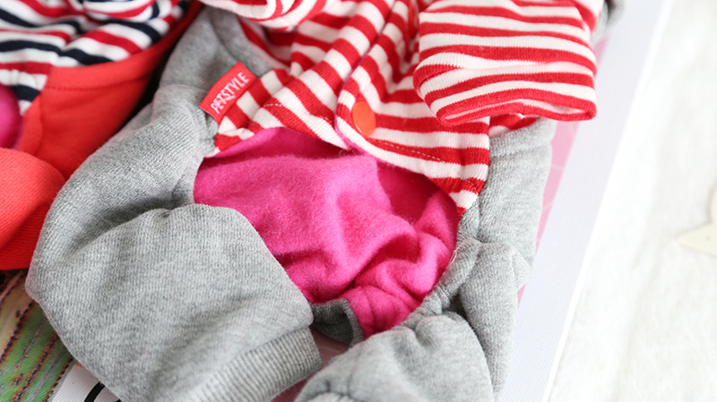 熊彩条背带四脚衣