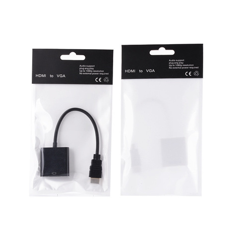 Source manufacturer hdmi to vga with audio power supply adapter cable hdmi to vga hdmi high definition cable