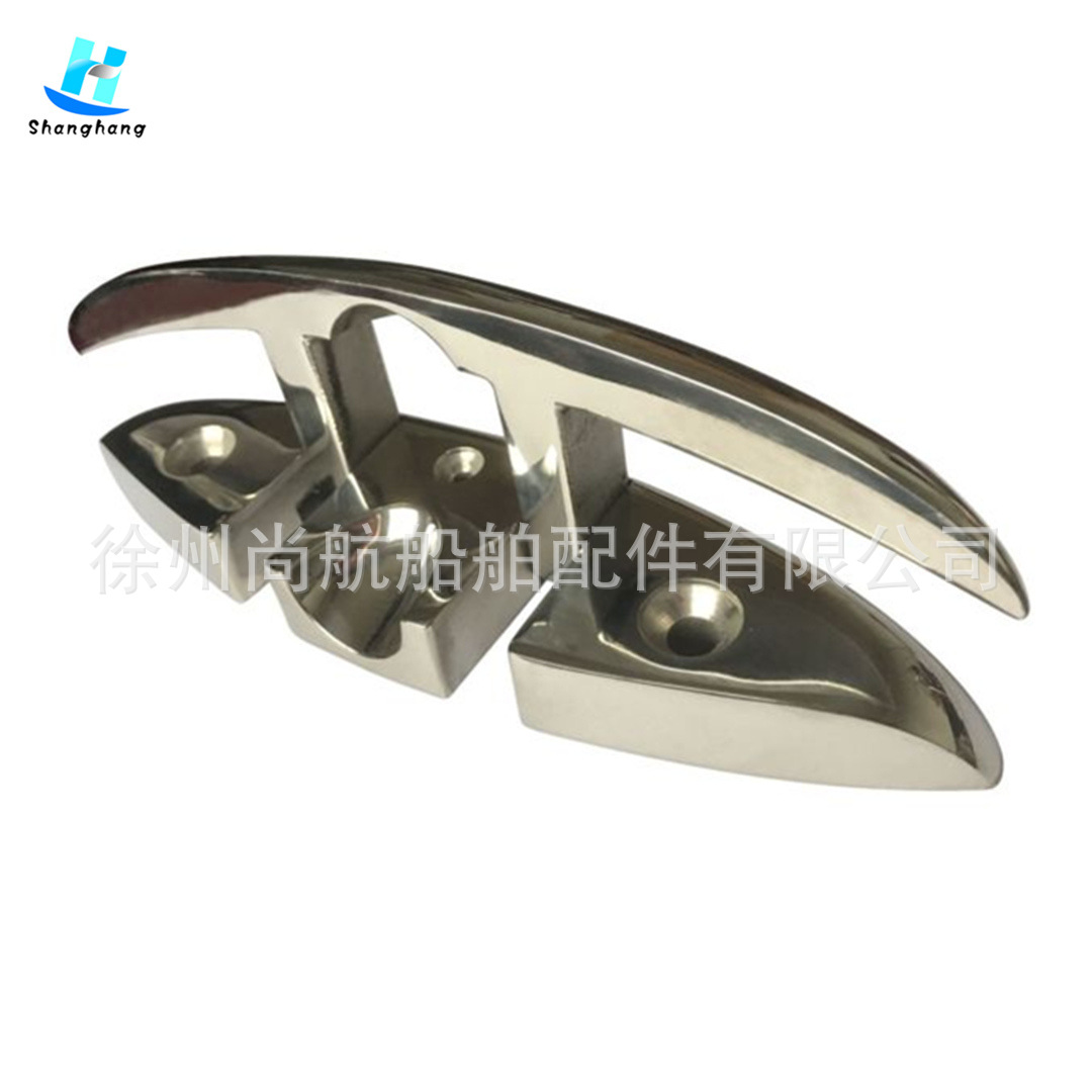 船用五金 游艇揽桩 6英寸隐形羊角 系揽桩 不锈钢栓绳揽桩