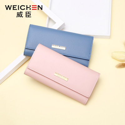 2018 mới Wesson ladies wallet wallet Hàn Quốc phiên bản của khóa dài ly hợp túi đa thẻ vị trí lớn ba lần túi xách nữ