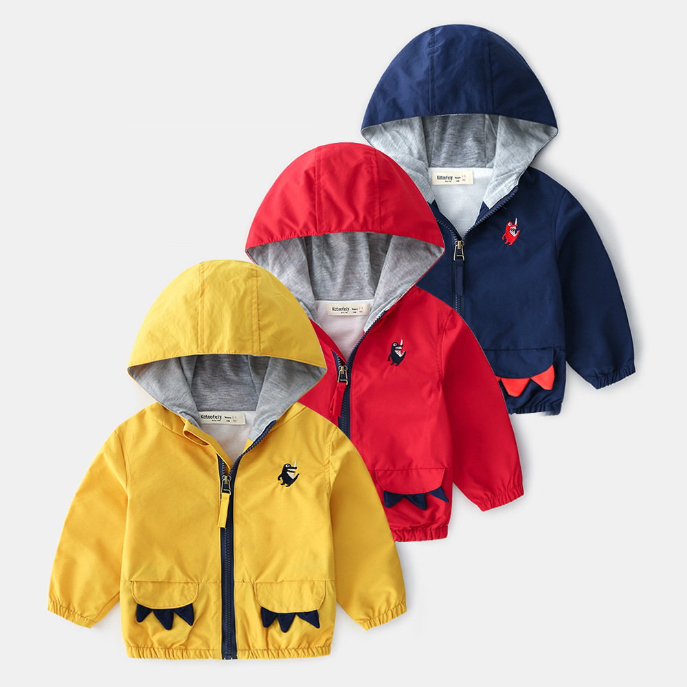 2019春款韓版精品童裝男童兒童抽象卡通拉鏈衫洋氣夾克批發代發