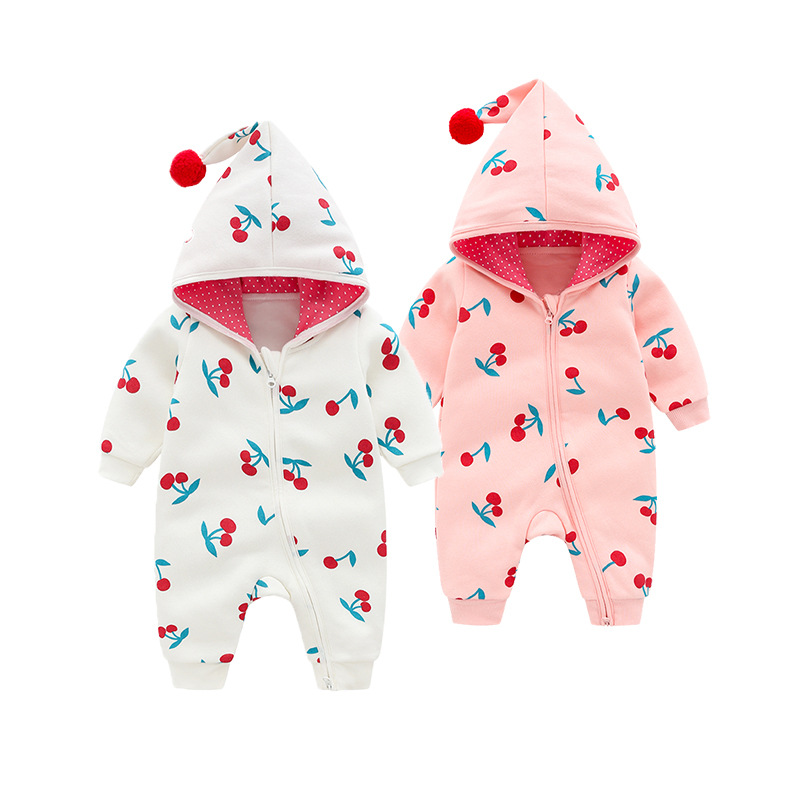 Factory Outlet berrytime baby Magic Hat Sweater Hooded double-deck Romper baby go out BH20047
