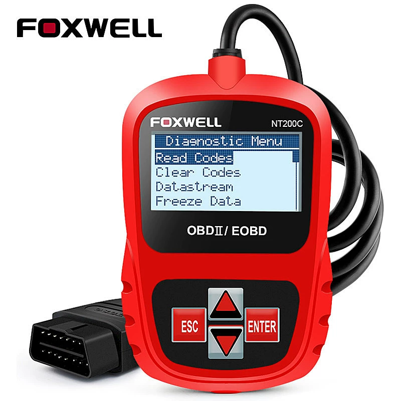 Foxwell NT200C OBDII/EOBD ReaderScanner детектор двигателя автомобиля