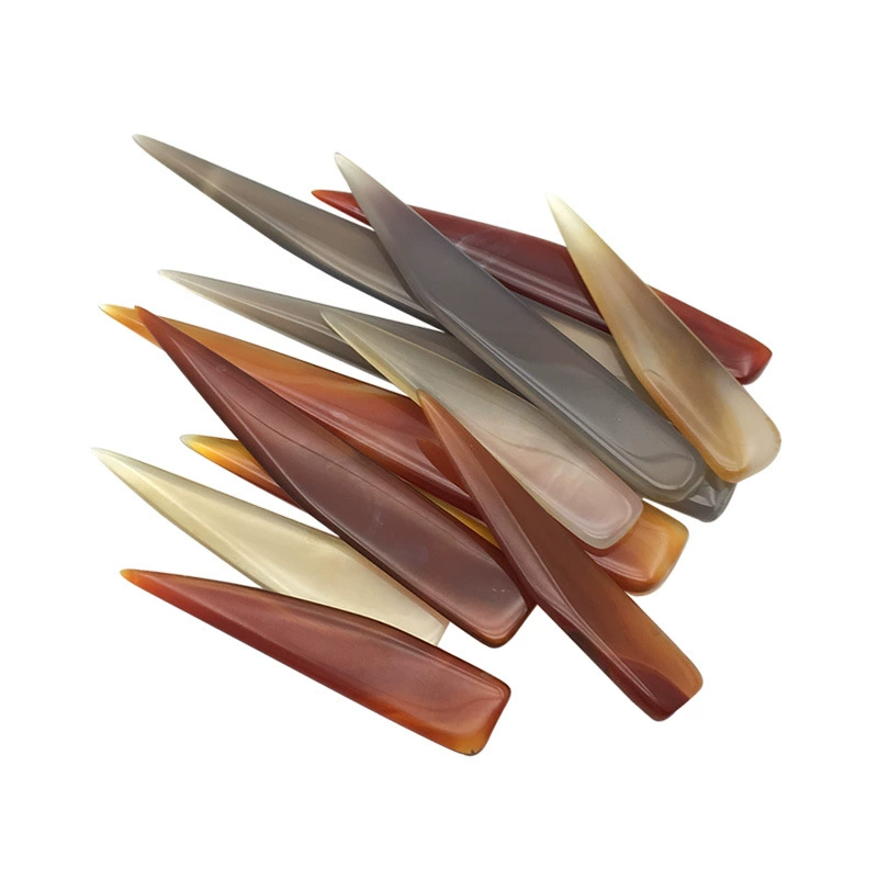 Агатовый нож полировальный нож Агатовая ручка Агатовая палочка золото и серебро кольцо для обслуживания ювелирных изделий Золотое давление Тыква инструмент полировальный нож