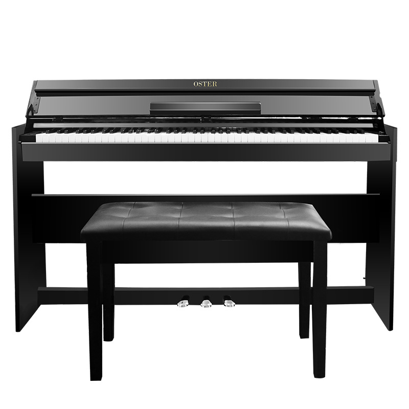 奥斯特电钢琴88键重锤幼师自学电钢琴移调批发电子琴成人家用跨境