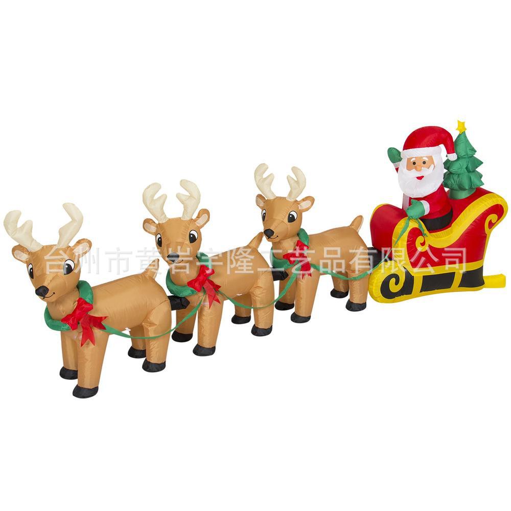inflation Santa Claus Christmas Sleigh the elderly Air mold Christmas Elk Fawn the elderly Cartoon Model customized