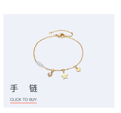 New Product Star Korean Version Of Zircon Simple Stainless Steel Clavicle Chain Necklace For Women display picture 13