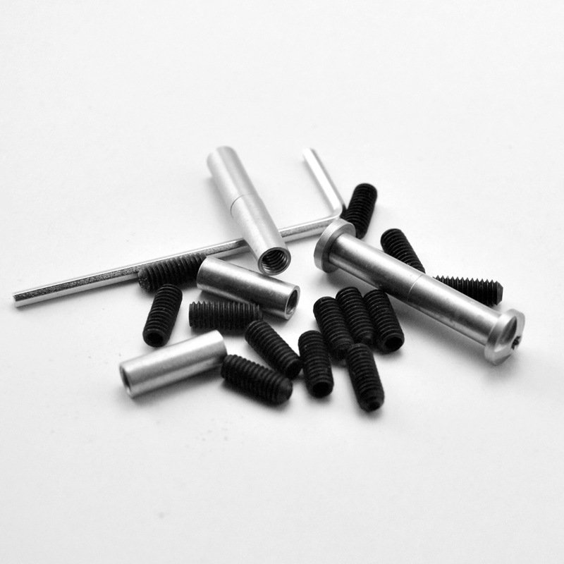 12.9无头内六角螺丝钉 加长螺杆牙筒M4牙筒丝杆延长螺丝钉安装