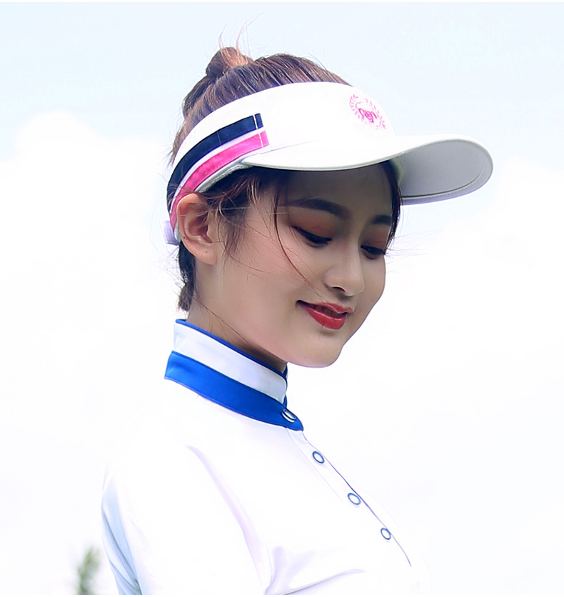 Mũ golf không đỉnh nữ PGM – Mũ che nắng thể thao thoáng khí — MZ017 màu trắng, MZ017 đỏ hoa hồng, MZ017 Màu Đỏ, MZ017 màu xanh hải quân chi tiết 8