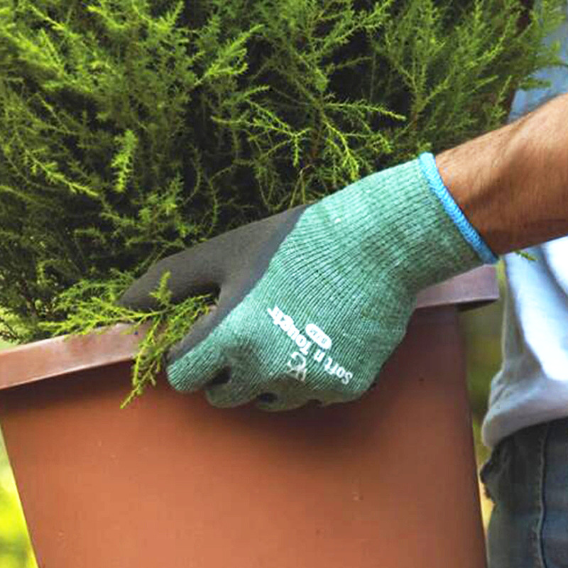 乳胶发泡防滑园艺工作手套浸胶涂胶劳保耐磨男女舒适弹力劳动手套