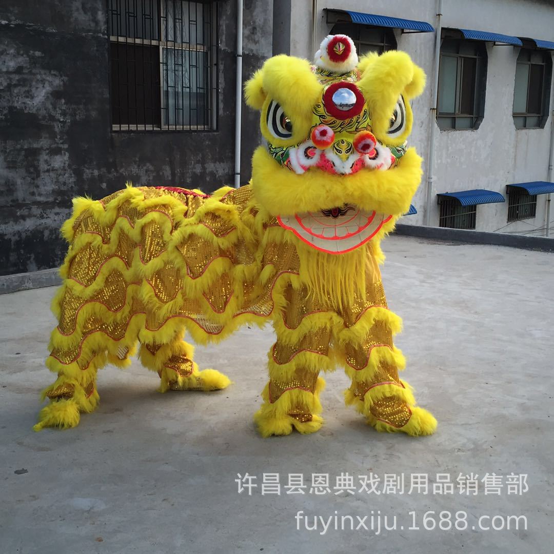 舞狮醒狮佛装狮醒狮舞狮子醒狮南狮澳洲羊毛醒狮佛山标准成人醒狮-阿里巴巴