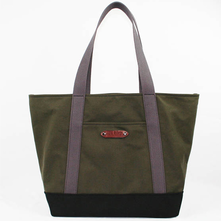16安全棉帆布拼接手提袋 单肩购物帆布包 厂家直销 定制LOGO