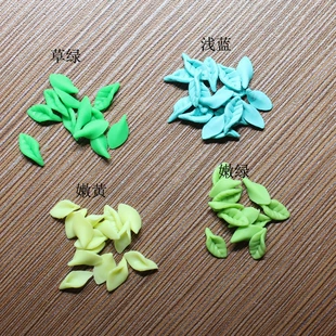 Листья из мягкой глины для декора DIY