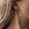 Earrings, fashionable accessory, European style, simple and elegant design, wish